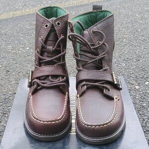 POLO RALPH LAUREN unisex Ranger Hi Boot 97511 CHOCOLATE BROWN Junior Size 6